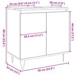 Casa si Gradina - Mobilier - Seturi de mobilier - Seturi baie - Dulap de baie, gri beton, 58x33x60 cm, lemn prelucrat - Infinity.ro