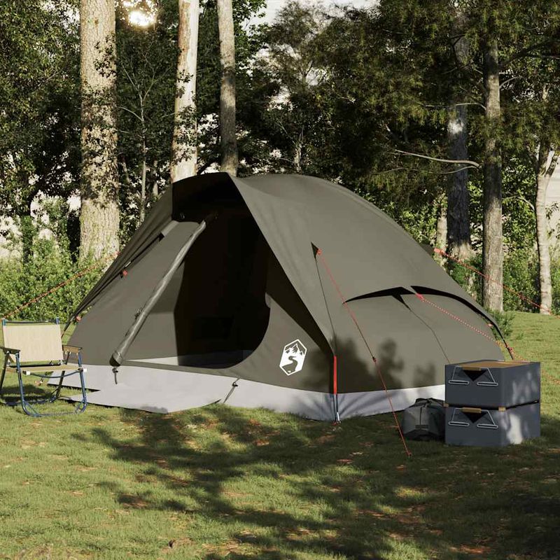 Sport si Outdoor - Camping - Corturi camping - Cort de camping cupola pentru 4 persoane, maro, impermeabil - Infinity.ro