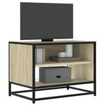 Casa si Gradina - Mobilier - Comode si corpuri - Comode - Comoda TV, stejar sonoma, 61x40x46 cm, lemn prelucrat si metal - Infinity.ro