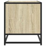Casa si Gradina - Mobilier - Comode si corpuri - Comode - Comoda TV, stejar sonoma, 61x40x46 cm, lemn prelucrat si metal - Infinity.ro