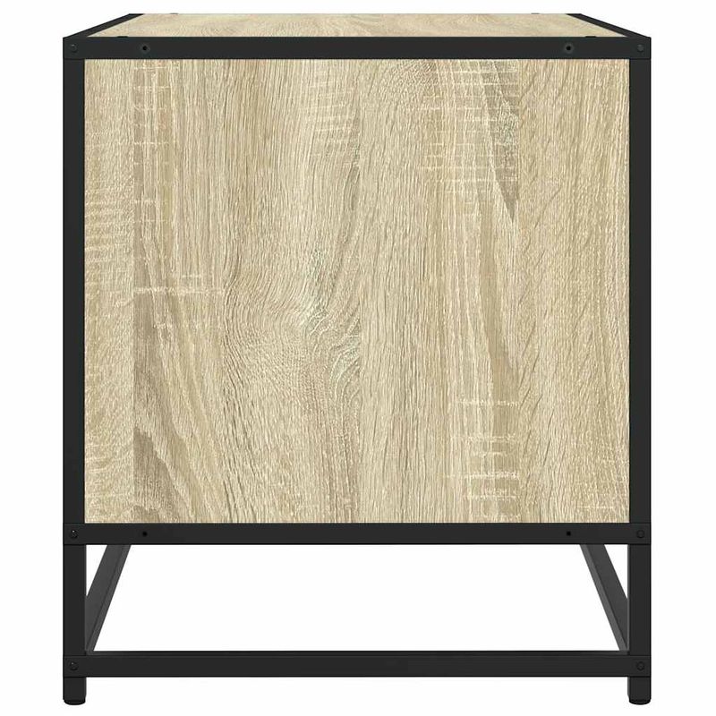 Casa si Gradina - Mobilier - Comode si corpuri - Comode - Comoda TV, stejar sonoma, 61x40x46 cm, lemn prelucrat si metal - Infinity.ro