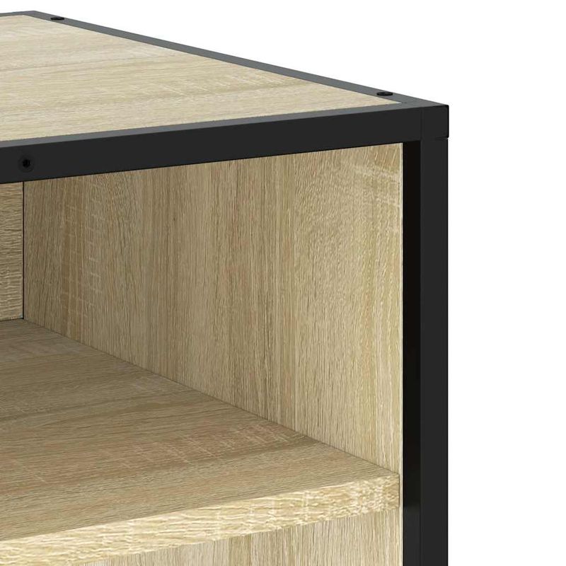 Casa si Gradina - Mobilier - Comode si corpuri - Comode - Comoda TV, stejar sonoma, 61x40x46 cm, lemn prelucrat si metal - Infinity.ro