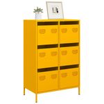 Casa si Gradina - Mobilier - Comode si corpuri - Corpuri bucatarie - Dulap inalt, galben mustar, 68x39x101,5 cm, otel - Infinity.ro