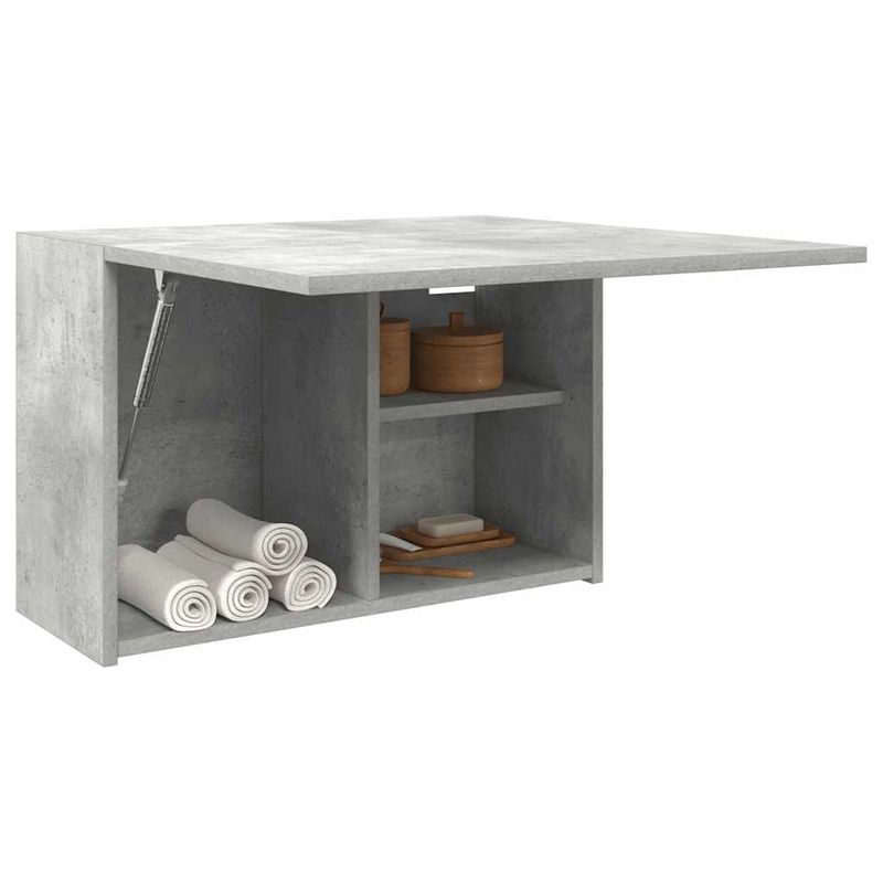 Casa si Gradina - Mobilier - Mobilier baie - Corpuri baie - Dulap perete baie, gri beton, 60x25x40 cm, lemn prelucrat - Infinity.ro