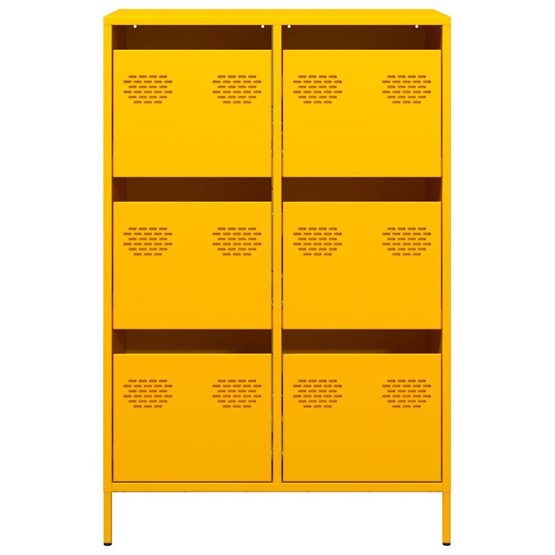 Casa si Gradina - Mobilier - Comode si corpuri - Corpuri bucatarie - Dulap inalt, galben mustar, 68x39x101,5 cm, otel - Infinity.ro