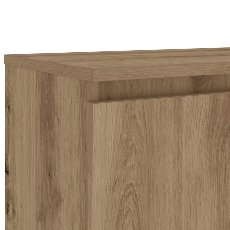 Casa si Gradina - Mobilier - Comode si corpuri - Comode - Dulap TV cu LED stejar artizanal 120x30x36cm lemn prelucrat - Infinity.ro