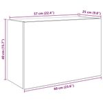 Casa si Gradina - Mobilier - Mobilier baie - Corpuri baie - Dulap perete baie, gri beton, 60x25x40 cm, lemn prelucrat - Infinity.ro