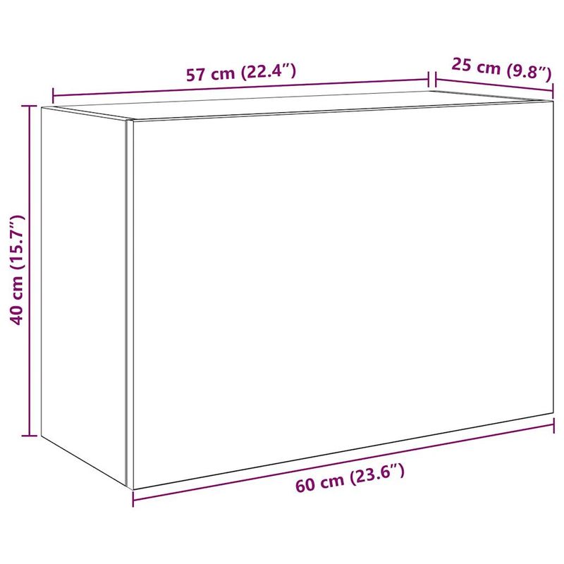 Casa si Gradina - Mobilier - Mobilier baie - Corpuri baie - Dulap perete baie, gri beton, 60x25x40 cm, lemn prelucrat - Infinity.ro