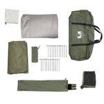 Sport si Outdoor - Camping - Corturi camping - Cort camping cupola 3 persoane verde masliniu impermeabil - Infinity.ro