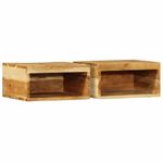 Casa si Gradina - Mobilier - Dulapuri si sifoniere - Dulapuri - Dulapuri TV montate pe perete, 2 buc., lemn masiv de acacia - Infinity.ro