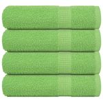 Casa si Gradina - Textile si covoare - Textile baie - Prosoape - Prosoape de baie 4 buc Verde mere 100x150cm 360g/m² 100% bumbac - Infinity.ro
