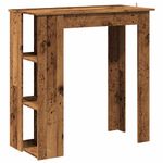 Casa si Gradina - Mobilier - Mese si birouri - Mese bucatarie si dining - Masa bar cu rafturi, lemn vechi, 102x50x103,5 cm lemn prelucrat - Infinity.ro