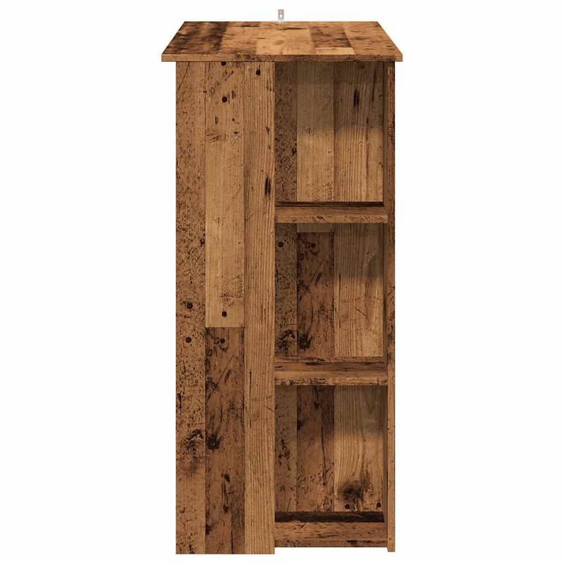 Casa si Gradina - Mobilier - Mese si birouri - Mese bucatarie si dining - Masa bar cu rafturi, lemn vechi, 102x50x103,5 cm lemn prelucrat - Infinity.ro