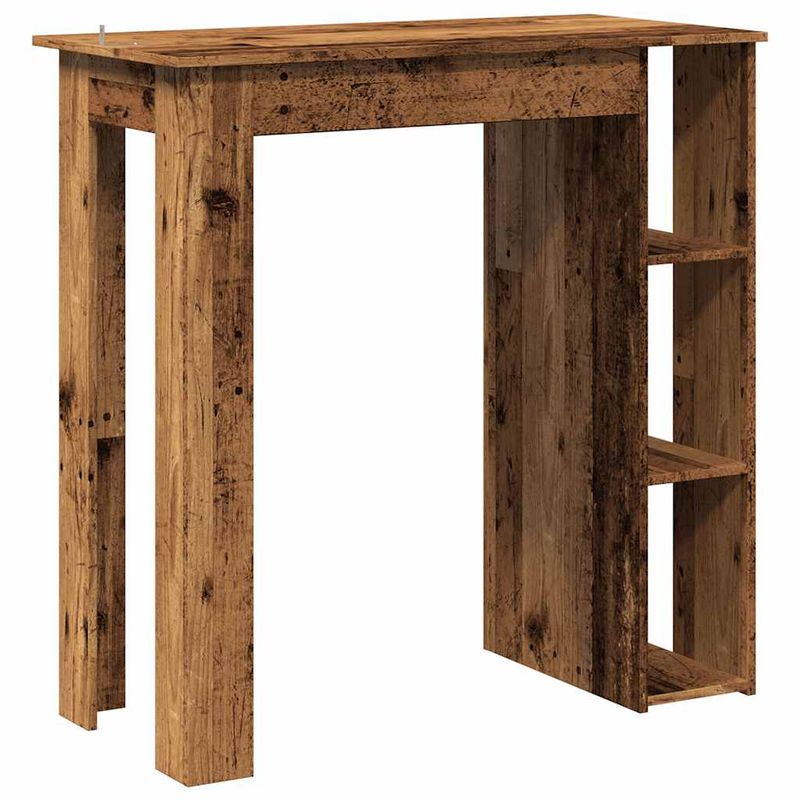 Casa si Gradina - Mobilier - Mese si birouri - Mese bucatarie si dining - Masa bar cu rafturi, lemn vechi, 102x50x103,5 cm lemn prelucrat - Infinity.ro