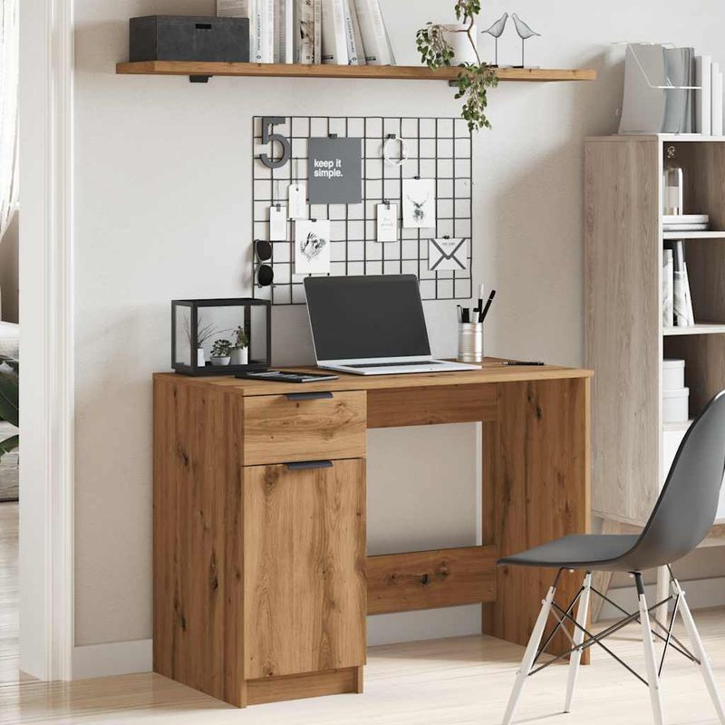 Casa si Gradina - Mobilier - Mese si birouri - Birouri - Birou, stejar artizanal, 100x50x75 cm, lemn prelucrat - Infinity.ro