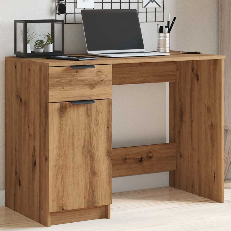 Casa si Gradina - Mobilier - Mese si birouri - Birouri - Birou, stejar artizanal, 100x50x75 cm, lemn prelucrat - Infinity.ro