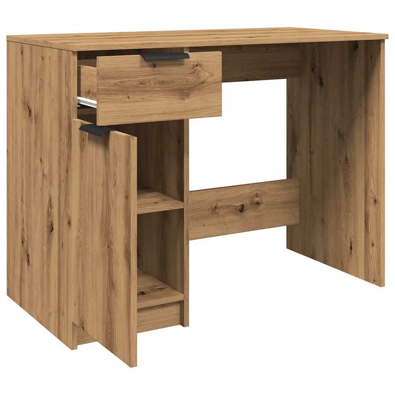 Casa si Gradina - Mobilier - Mese si birouri - Birouri - Birou, stejar artizanal, 100x50x75 cm, lemn prelucrat - Infinity.ro