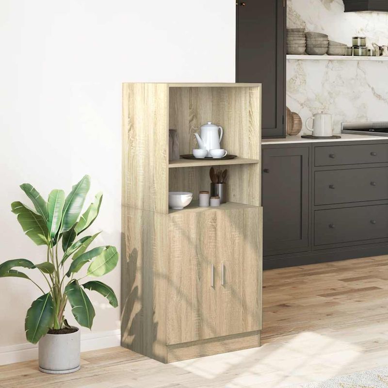 Casa si Gradina - Mobilier - Comode si corpuri - Corpuri bucatarie - Dulap bucatarie stejar Sonoma, 57x41,5x131,5 cm, lemn prelucrat - Infinity.ro