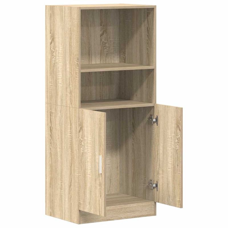 Casa si Gradina - Mobilier - Comode si corpuri - Corpuri bucatarie - Dulap bucatarie stejar Sonoma, 57x41,5x131,5 cm, lemn prelucrat - Infinity.ro