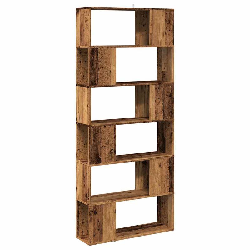 Casa si Gradina - Mobilier - Biblioteci si rafturi - Biblioteci - Biblioteca/Separator de camera, Lemn vechi, 80x24x186 cm - Infinity.ro