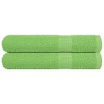 Casa si Gradina - Textile si covoare - Textile baie - Prosoape - Prosoape 2 buc Verde mere 100x200 cm 360 g/m² 100% bumbac - Infinity.ro