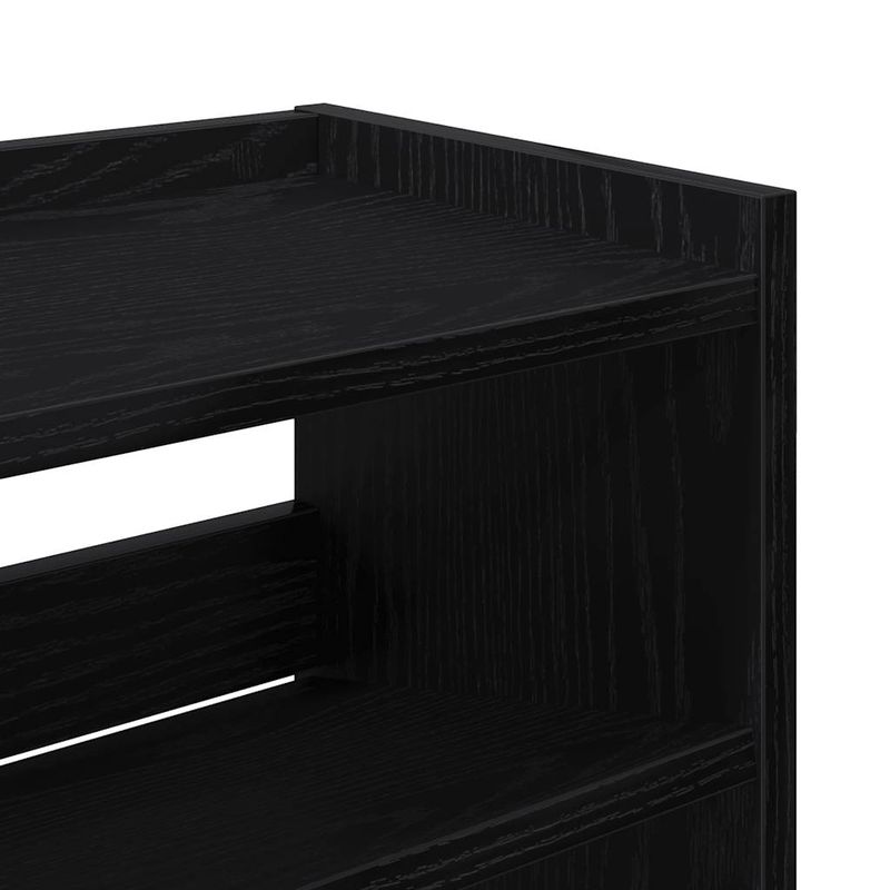 Casa si Gradina - Mobilier - Organizare si depozitare - Organizator incaltaminte - Pantofar, negru, 80x25x61,5 cm, lemn prelucrat, lăţime 80 cm, înălțime 62 cm - Infinity.ro