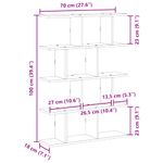 Casa si Gradina - Mobilier - Biblioteci si rafturi - Rafturi - Raft cubic de perete cu 12 compartimente alb lemn prelucrat - Infinity.ro