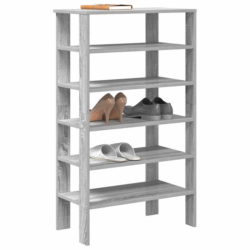Casa si Gradina - Mobilier - Organizare si depozitare - Organizator incaltaminte - Pantofar, gri sonoma, 61x32x105 cm, lemn compozit - Infinity.ro