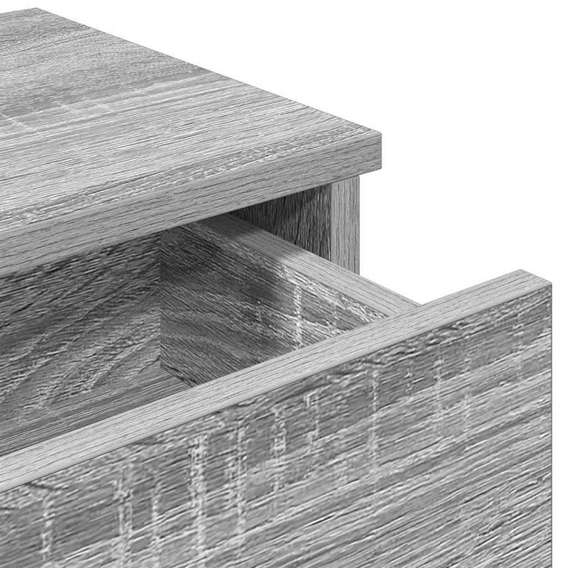 Casa si Gradina - Mobilier - Biblioteci si rafturi - Rafturi - Raft de perete cu sertare gri Sonoma 80x31x17 cm Lemn prelucrat, mărime 80x34x17 cm - Infinity.ro