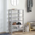 Casa si Gradina - Mobilier - Organizare si depozitare - Organizator incaltaminte - Pantofar, gri sonoma, 61x32x105 cm, lemn compozit - Infinity.ro