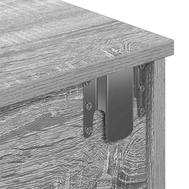 Casa si Gradina - Mobilier - Biblioteci si rafturi - Rafturi - Raft de perete cu sertare gri Sonoma 80x31x17 cm Lemn prelucrat, mărime 80x34x17 cm - Infinity.ro