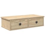 Casa si Gradina - Mobilier - Biblioteci si rafturi - Rafturi - Raft de perete cu sertare Stejar Sonoma lemn prelucrat, mărime 60x28x15 cm - Infinity.ro