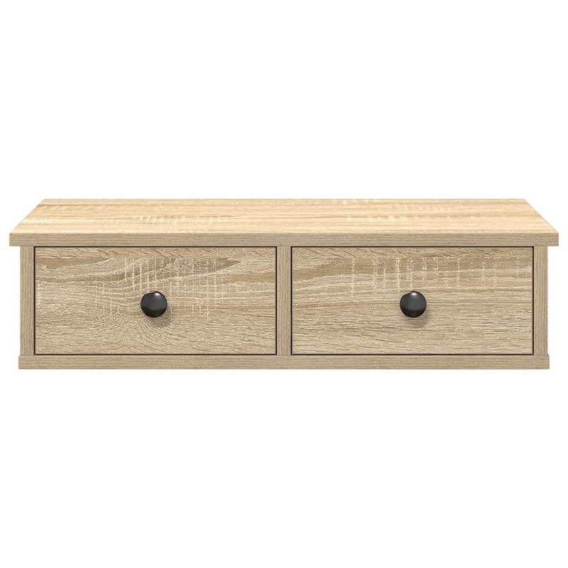 Casa si Gradina - Mobilier - Biblioteci si rafturi - Rafturi - Raft de perete cu sertare Stejar Sonoma lemn prelucrat, mărime 60x28x15 cm - Infinity.ro