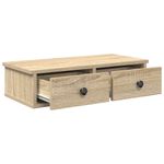 Casa si Gradina - Mobilier - Biblioteci si rafturi - Rafturi - Raft de perete cu sertare Stejar Sonoma lemn prelucrat, mărime 60x28x15 cm - Infinity.ro