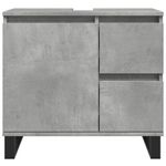 Casa si Gradina - Mobilier - Seturi de mobilier - Seturi baie - Dulap de chiuveta baie, gri beton, 65x33x60 cm, lemn prelucrat - Infinity.ro
