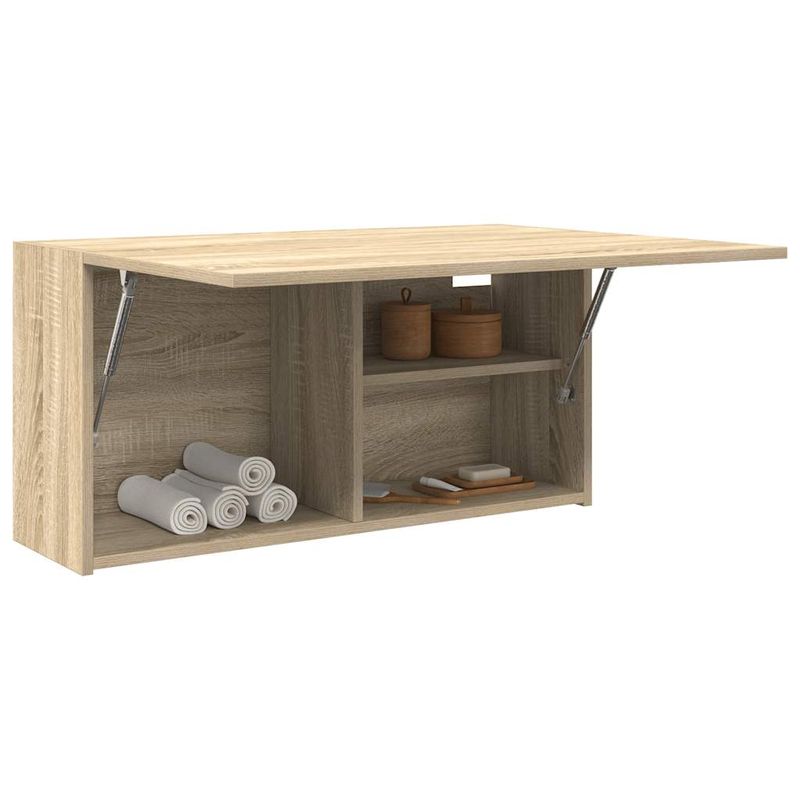 Casa si Gradina - Mobilier - Mobilier baie - Corpuri baie - Dulap perete baie, stejar sonoma, 80x25x40 cm, lemn prelucrat - Infinity.ro