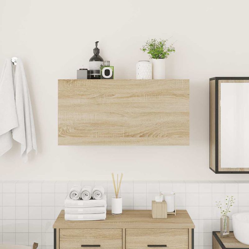 Casa si Gradina - Mobilier - Mobilier baie - Corpuri baie - Dulap perete baie, stejar sonoma, 80x25x40 cm, lemn prelucrat - Infinity.ro