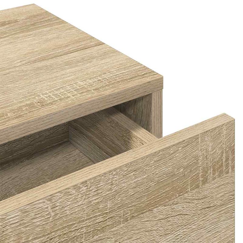 Casa si Gradina - Mobilier - Biblioteci si rafturi - Rafturi - Raft de perete cu sertare Stejar Sonoma lemn prelucrat, mărime 100x36x19 cm - Infinity.ro