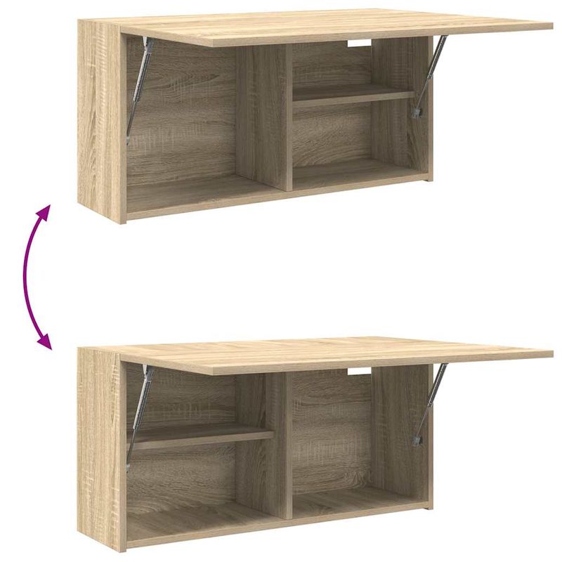 Casa si Gradina - Mobilier - Mobilier baie - Corpuri baie - Dulap perete baie, stejar sonoma, 80x25x40 cm, lemn prelucrat - Infinity.ro