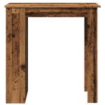 Casa si Gradina - Mobilier - Mese si birouri - Mese bucatarie si dining - Masa de bar cu raft de depozitare, Lemn vechi, 102x50x103,5 cm - Infinity.ro