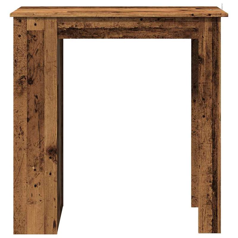 Casa si Gradina - Mobilier - Mese si birouri - Mese bucatarie si dining - Masa de bar cu raft de depozitare, Lemn vechi, 102x50x103,5 cm - Infinity.ro