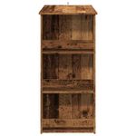 Casa si Gradina - Mobilier - Mese si birouri - Mese bucatarie si dining - Masa de bar cu raft de depozitare, Lemn vechi, 102x50x103,5 cm - Infinity.ro
