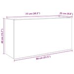 Casa si Gradina - Mobilier - Mobilier baie - Corpuri baie - Dulap perete baie, stejar sonoma, 80x25x40 cm, lemn prelucrat - Infinity.ro