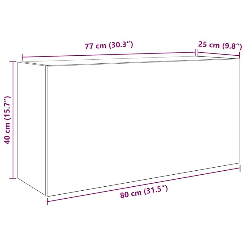 Casa si Gradina - Mobilier - Mobilier baie - Corpuri baie - Dulap perete baie, stejar sonoma, 80x25x40 cm, lemn prelucrat - Infinity.ro