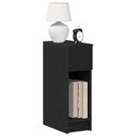 Casa si Gradina - Mobilier - Comode si corpuri - Noptiere - Noptiera cu sertar stejar negru 20x36x60 cm - Infinity.ro