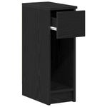 Casa si Gradina - Mobilier - Comode si corpuri - Noptiere - Noptiera cu sertar stejar negru 20x36x60 cm - Infinity.ro