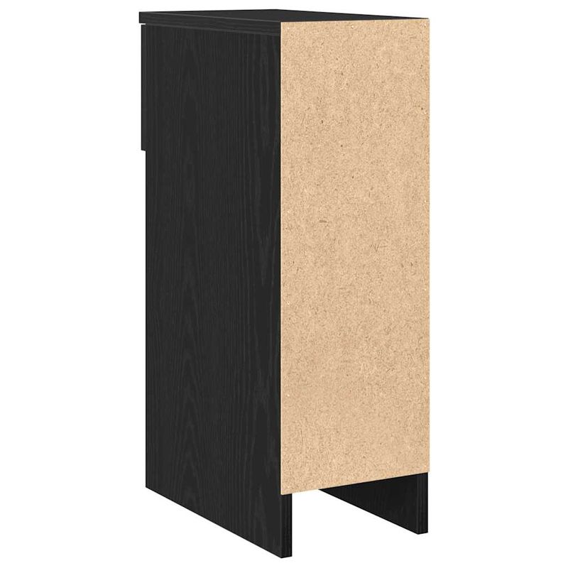 Casa si Gradina - Mobilier - Comode si corpuri - Noptiere - Noptiera cu sertar stejar negru 20x36x60 cm - Infinity.ro