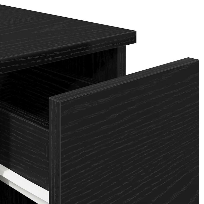 Casa si Gradina - Mobilier - Comode si corpuri - Noptiere - Noptiera cu sertar stejar negru 20x36x60 cm - Infinity.ro