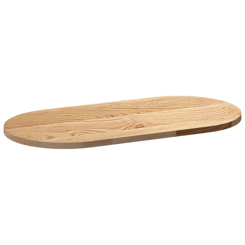 Casa si Gradina - Mobilier - Feronerie si accesorii mobila - Blat de masa 80x40x2 cm lemn masiv de stejar oval - Infinity.ro