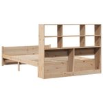 Casa si Gradina - Mobilier - Paturi si accesorii - Paturi - Pat cu biblioteca fara saltea, 150x200 cm, lemn masiv de pin - Infinity.ro